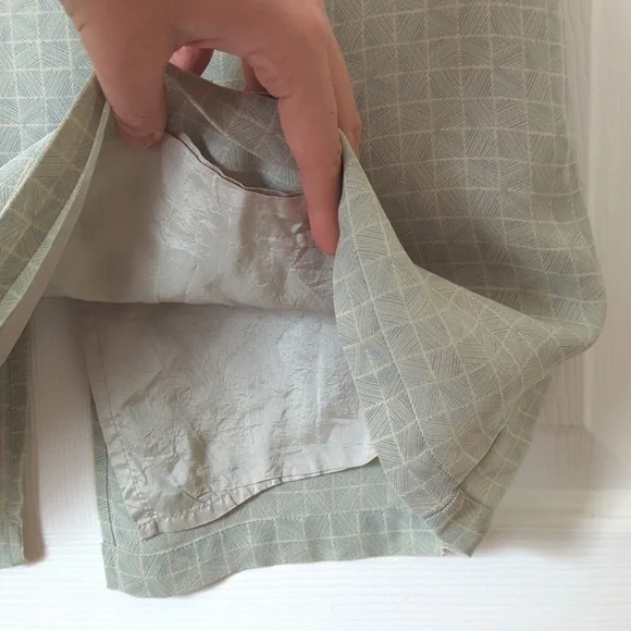 Petite Sophisticate 90's Vintage Funky Silk High Waisted Straight Midi Skirt 2 - Picture 7 of 12